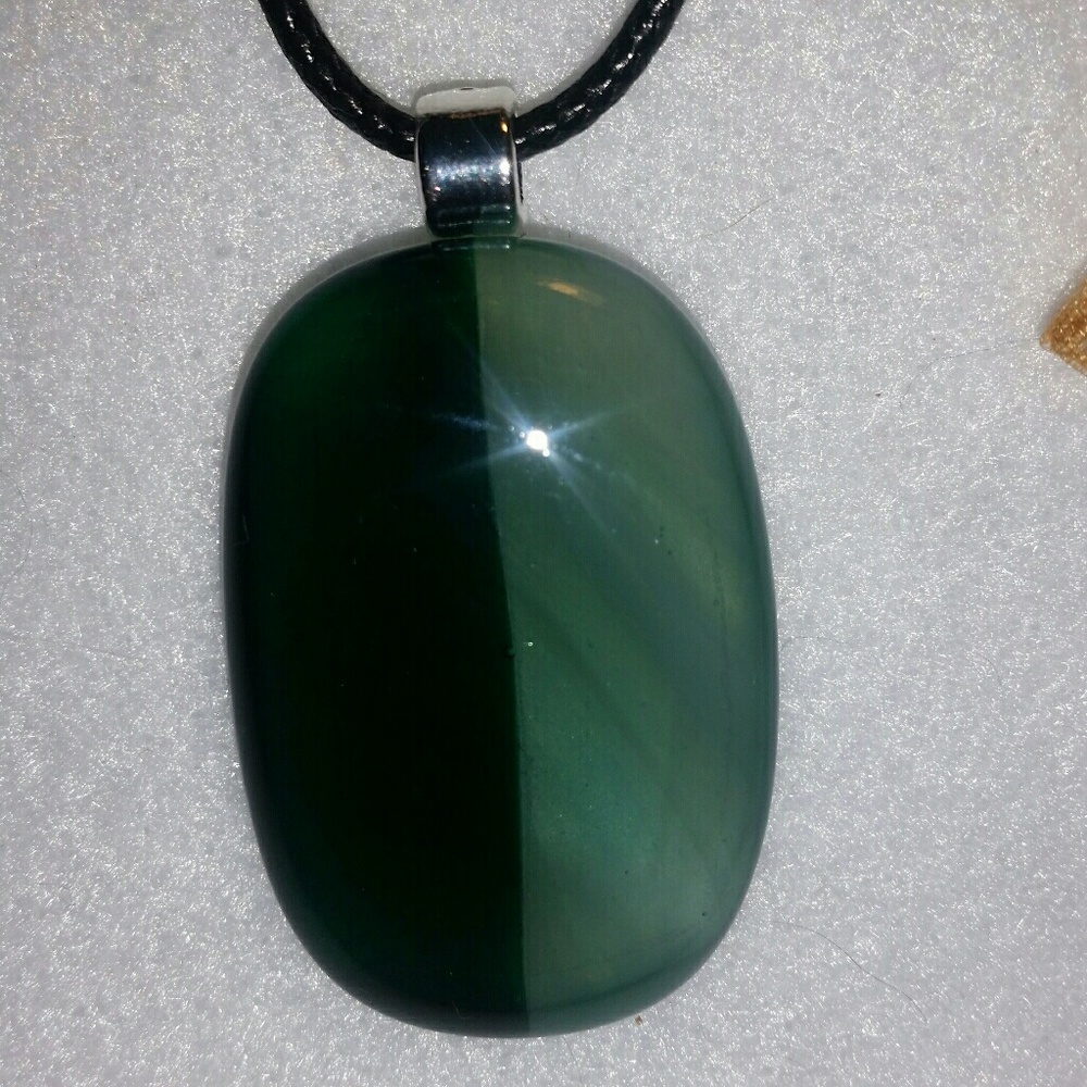 Fused glass pendant